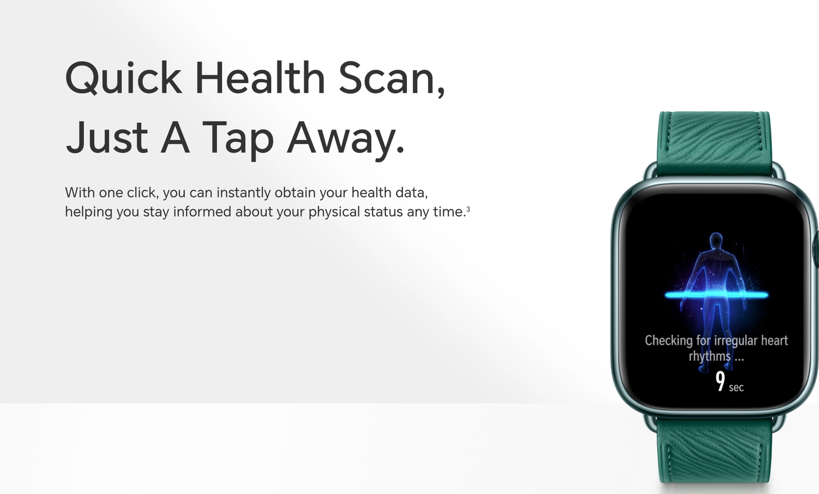 Smart watch with heart health feature