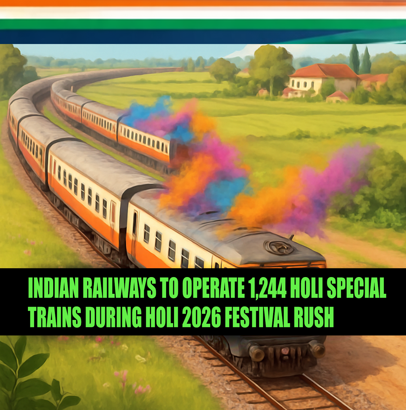 1244 Holi Special train announcement