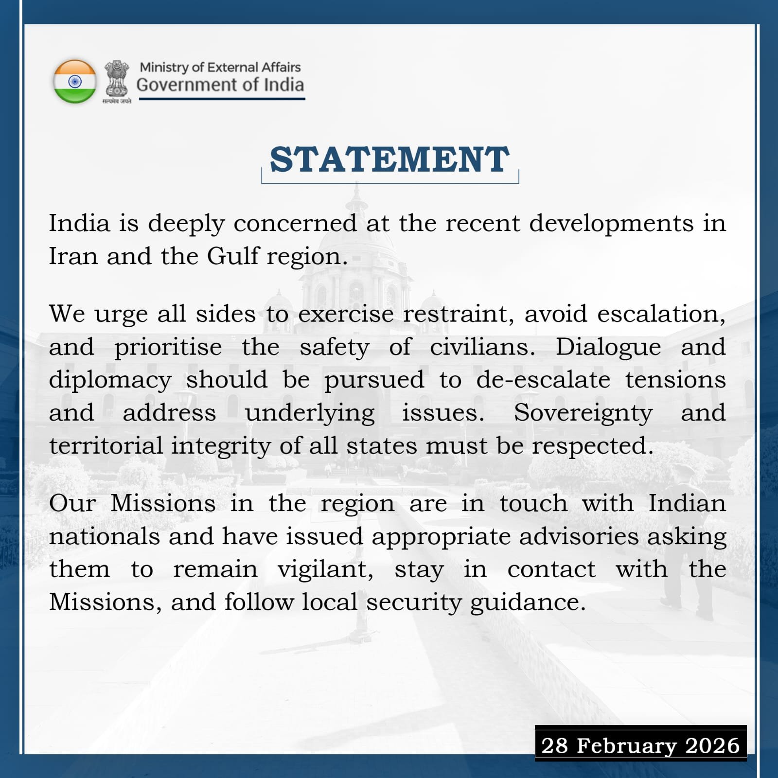 India on War Situation