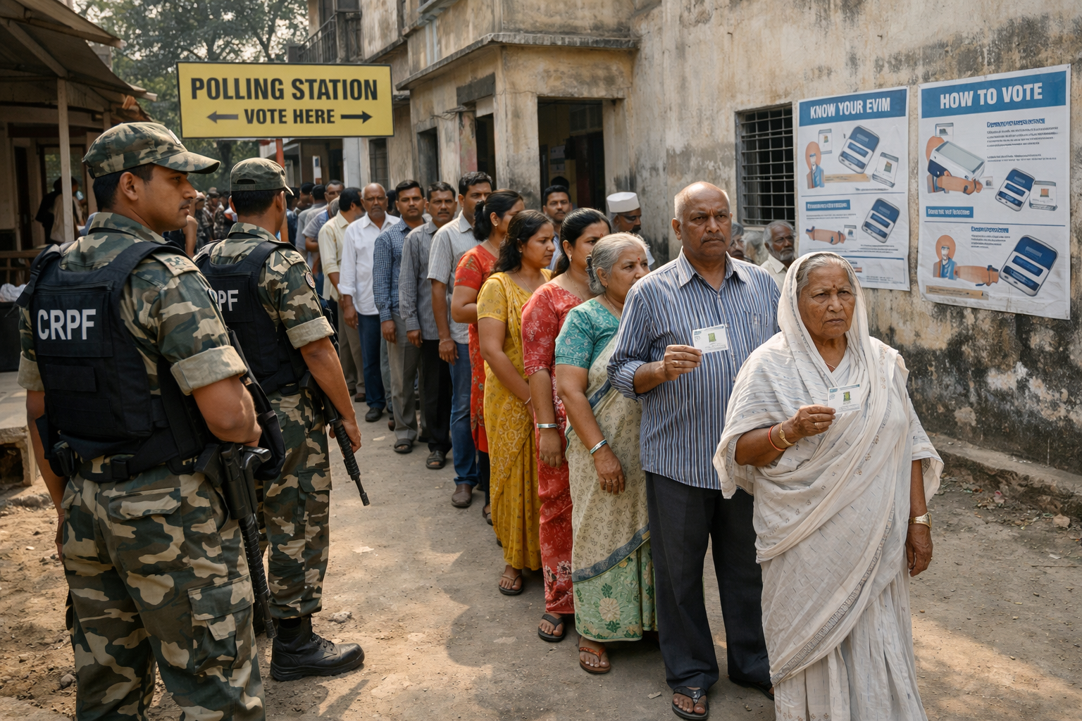 Polling station Bengal