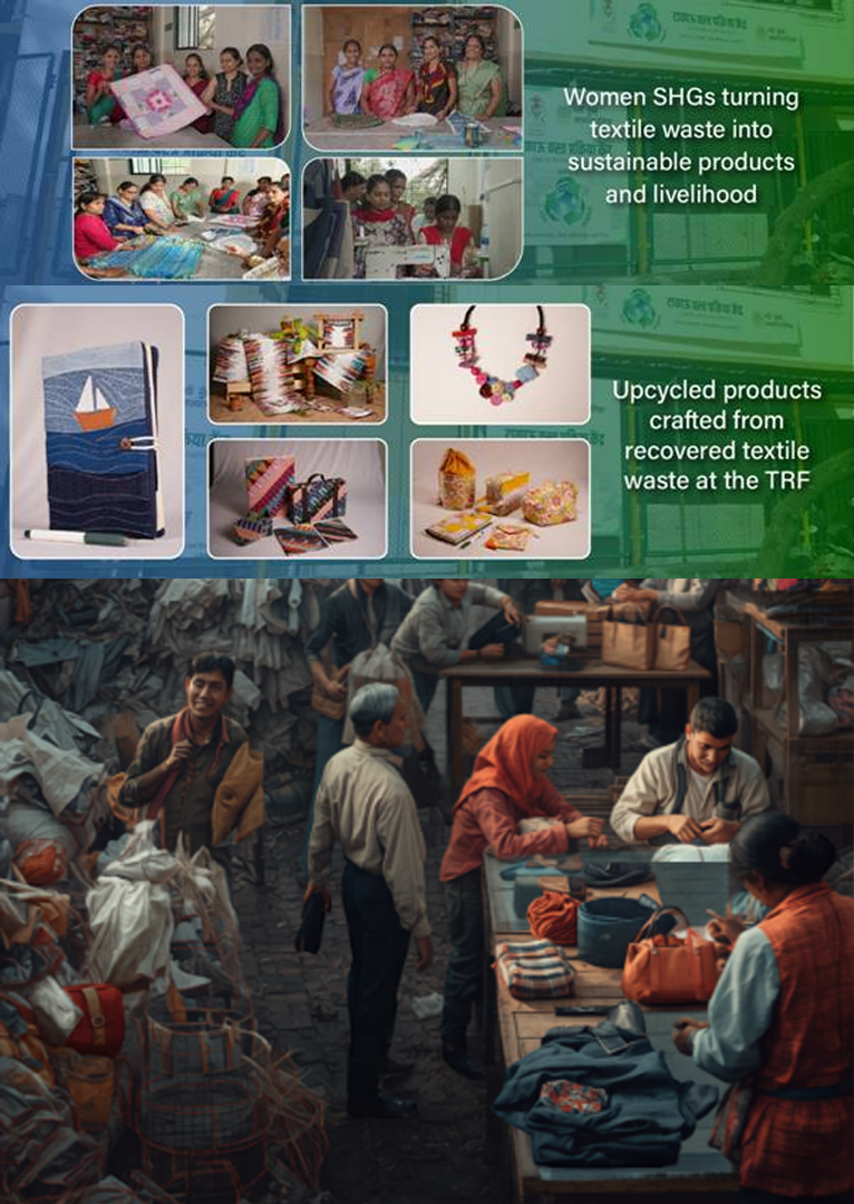 Waste cloth turn into products